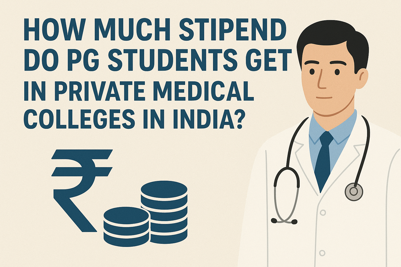 How Much Stipend Do PG Students Get in Private Medical Colleges in India?